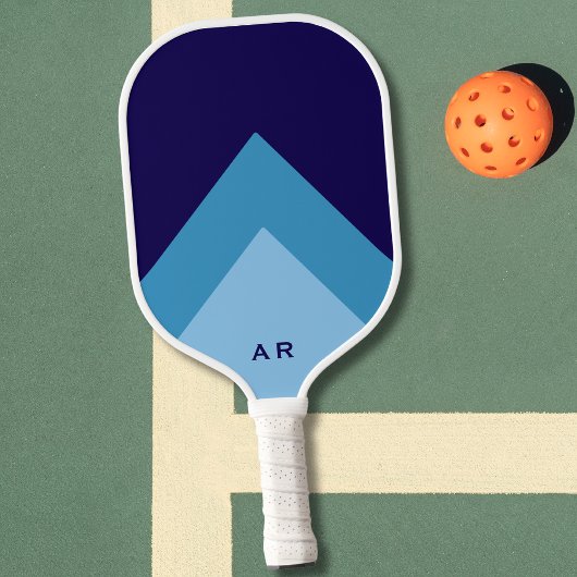 Raquette De Pickleball Initiales Modernes Professionnelles Monogrammées B
