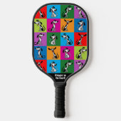 Raquette De Pickleball Initiales+photo + texte Whippet Wack-a-Doodle (Verso)