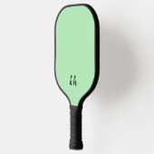 Raquette De Pickleball Initiales simples et modernes de monogramme vert (Gauche)