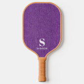Raquette De Pickleball Initiales simples minimes de base de nom moderne s (Recto)