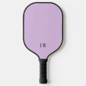 Raquette De Pickleball Initiales simples violet violet violet violet viol (Recto)