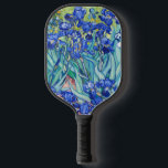 Raquette De Pickleball Irises Vincent van Gogh<br><div class="desc">Irises (1889) Vincent van Gogh. Un beau paysage estival. Les iris bleus fleurissent dans un lit fleuri dans un jardin verdoyant. Reproduction d'oeuvres d'art célèbres dans le domaine public.</div>