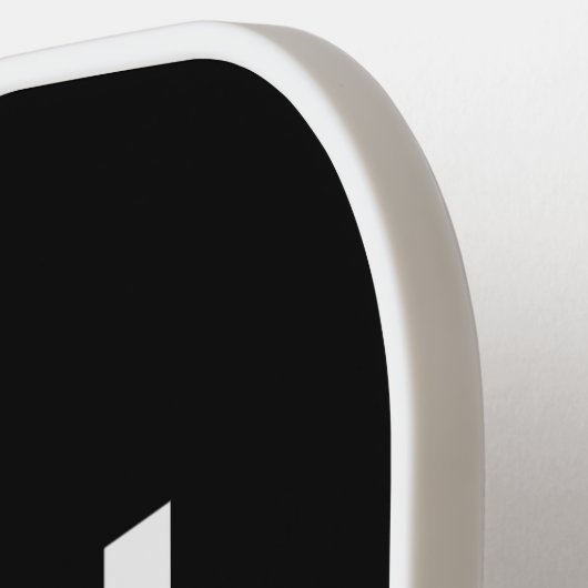 Raquette De Pickleball Iron Sharpens Fer noir et blanc (Détail gauche)