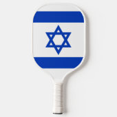 Raquette De Pickleball Israël drapeau patriotique moderne (Verso)