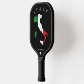 Raquette De Pickleball Italie Drapeau italien Italia Carte Noir (Gauche)