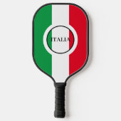 Raquette De Pickleball Italie Drapeau italien Rouge Blanc Vert Italia (Verso)