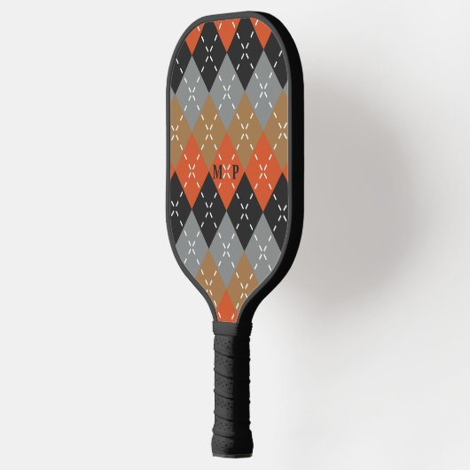 Raquette De Pickleball Jacquard noir gris clair orange (Gauche)