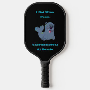 Raquette De Pickleball J'Ai Obtenu Le Mien Du Sceau De Tissu À Zazzle
