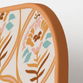 Raquette De Pickleball Jardin d'été Retro | Monogramme (Détail gauche)