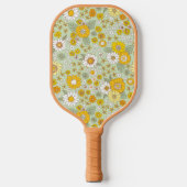 Raquette De Pickleball Jardin Floral Jaune Motif (Recto)