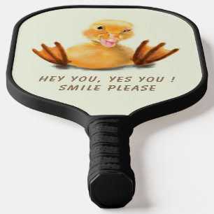 Raquette De Pickleball Jaune Canard Jouer Pickleball Smile