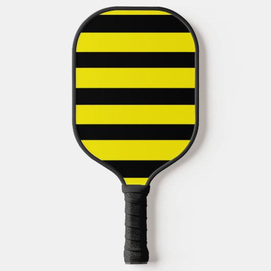 Raquette De Pickleball Jaune et noir rayé (Recto)