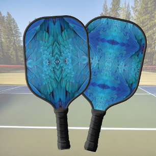 Raquette De Pickleball Je suis bleu - plumes de perroquet, poster de anim