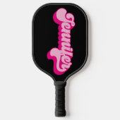 Raquette De Pickleball Jennifer rose chaude de police rétro (Recto)
