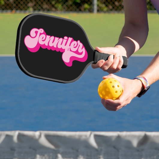 Raquette De Pickleball Jennifer rose chaude de police rétro (Insitu)