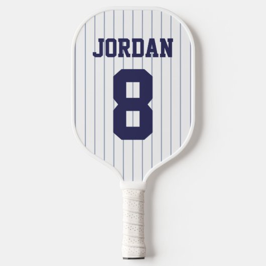Raquette De Pickleball Jersey de baseball avec nom et numéro personnalisé (Recto)