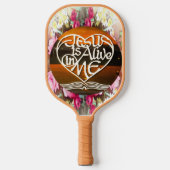 Raquette De Pickleball JÉSUS customisé est en vie à MOI & Avoir une belle (Recto)