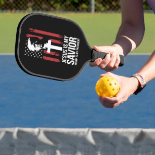 Raquette De Pickleball Jésus est mon sauveur Trump est mon président Trum