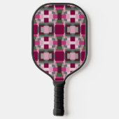 Raquette De Pickleball Joli Bloc De Couleurs Rose Et Vert (Verso)