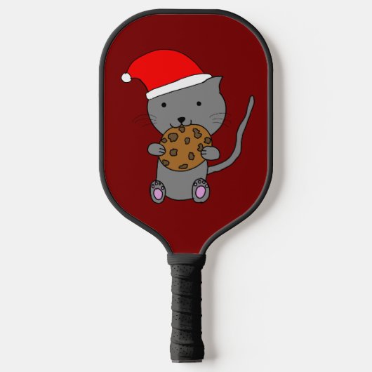 Raquette De Pickleball Joli Chat de Noël (Recto)