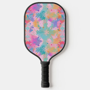 Raquette De Pickleball Joli Cravate-Dye Timbre rose Arc-en-ciel Motif