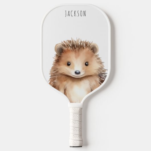 Raquette De Pickleball Joli hérisson, monogramme en option (Recto)