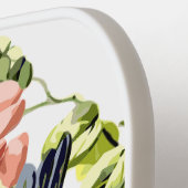 Raquette De Pickleball Joli jeune perroquet dans l'arbre à fleurs (Détail gauche)