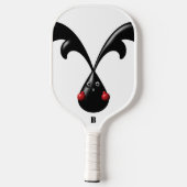 Raquette De Pickleball Joli Lapin De Boxer De Bunny. Monogramme (Verso)