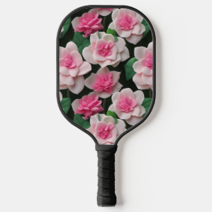 Raquette De Pickleball Joli motif fleuri rose boho