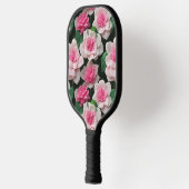 Raquette De Pickleball Joli motif fleuri rose boho (Gauche)