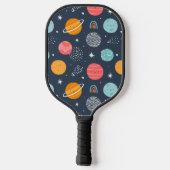 Raquette De Pickleball Joli Motif Planète Souriante (Verso)