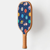 Raquette De Pickleball Joli Motif Planète Souriante (Gauche)