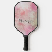 Raquette De Pickleball Joli Motif rose Abstrait (Verso)