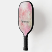 Raquette De Pickleball Joli Motif rose Abstrait (Gauche)