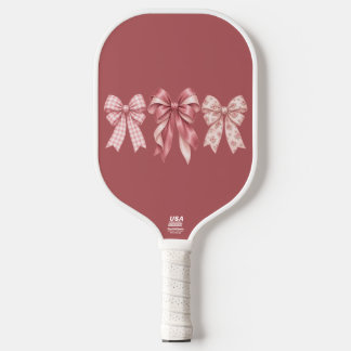 Raquette De Pickleball Joli Nœud Ruban Rose Coquette Esthétique Prépa
