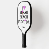 Raquette De Pickleball Joli nom personnalisé Miami Beach (Gauche)