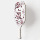 Raquette De Pickleball Jolie aquarelle florale Mauve (Gauche)
