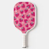 Raquette De Pickleball Jolie fraise estivale arc-en-ciel marguerite flora (Verso)