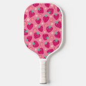 Raquette De Pickleball Jolie fraise estivale arc-en-ciel marguerite flora (Recto)
