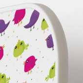 Raquette De Pickleball Jolis oiseaux colorés (Détail gauche)
