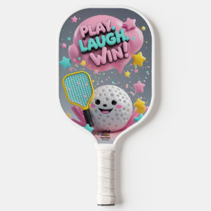 Raquette De Pickleball Joue. Rire. Gagnez ! - Kit de basket-ball Kawaii m