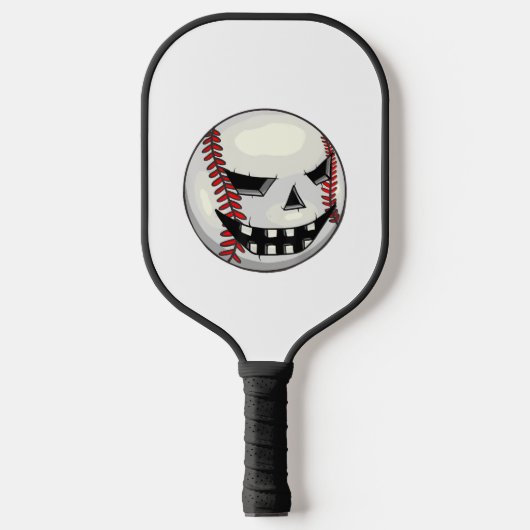 Raquette De Pickleball Joueur de baseball Halloween Jack-o'-lantern (Recto)