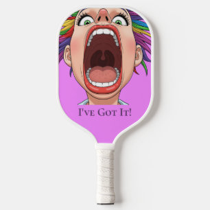 Raquette De Pickleball Joueur de Pickball Hot Pink Big Mouth