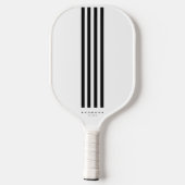 Raquette De Pickleball Joueur de Pickleball moderne Blancs noirs (Verso)