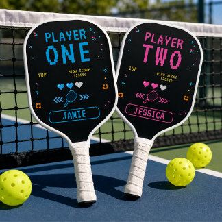Raquette De Pickleball Joueur de Rétro-Arcade Un Pickleball Personnalisé