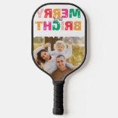 Raquette de Pickleball Joyeuse et Lumineuse (Verso)