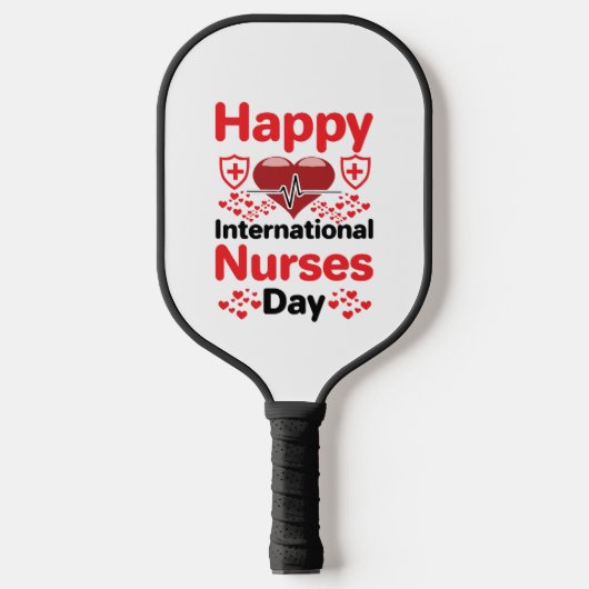 Raquette De Pickleball joyeuse journée internationale des infirmières (Recto)
