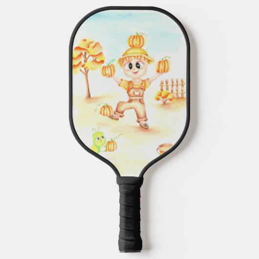 Raquette De Pickleball Joyeuse moisson petit gingembre garçon (Recto)