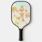 Raquette De Pickleball Joyeuse moisson petit gingembre garçon (Verso)