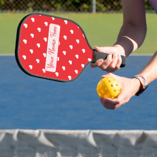 Raquette De Pickleball Joyeuse Saint-Valentin Moderne Motif d'Amour